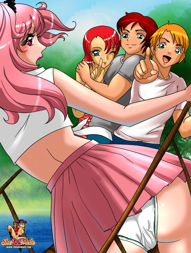 Secouriste Futa Extérieure Baise Une Rouquine Pulsionnelle Et Deux Garçons Timides