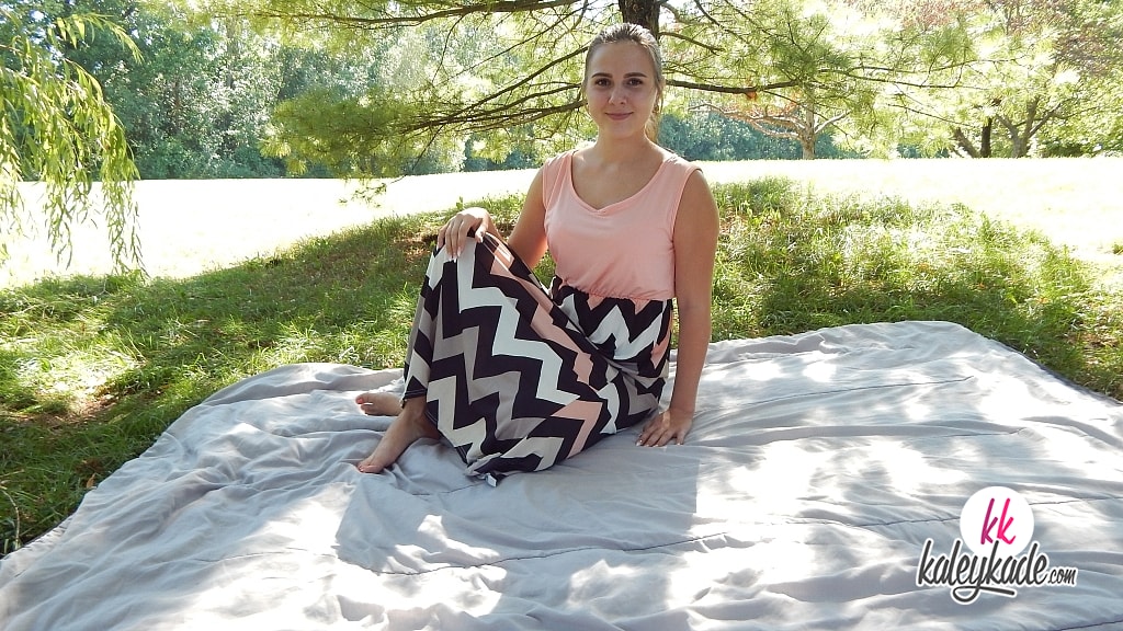 Outdoor Solo Girl Kaley Kade Hiking Skirt Over Bare Ass