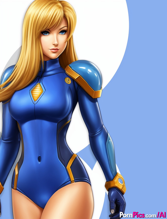 AI生成的成人动漫美女萨姆斯·阿兰穿着性感服装挑逗裸体