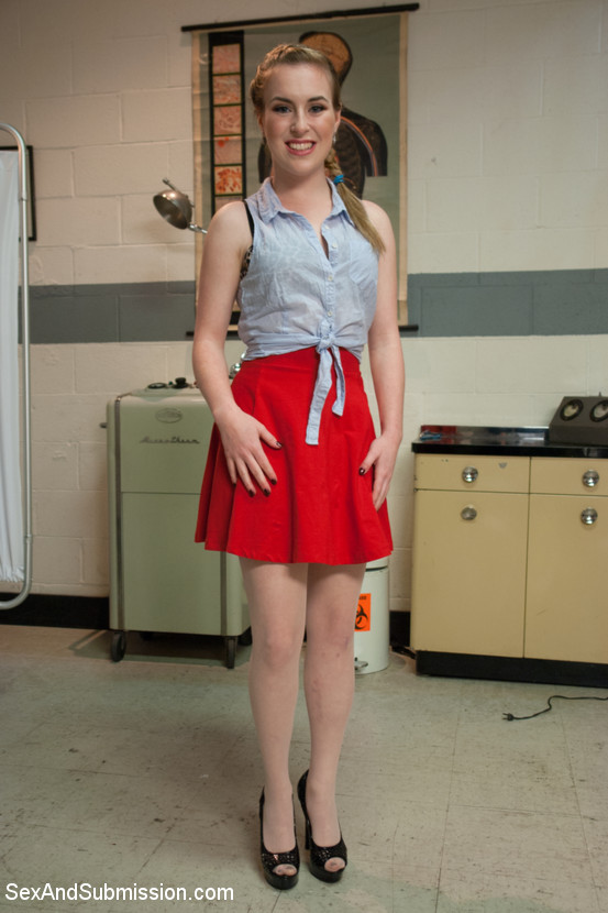 Tied Up Caucasian Teen Jessie Parker Oral and Anal Sex