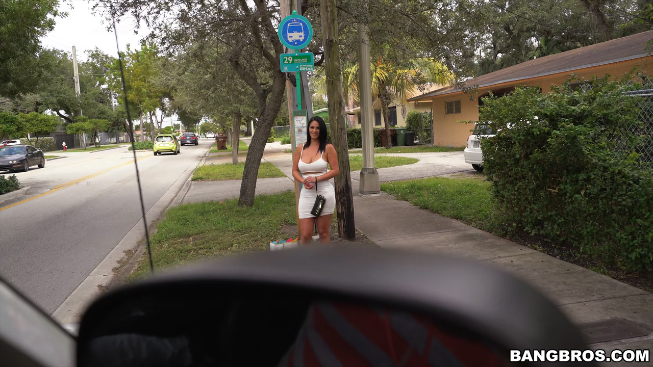 Latina Milf Cristal Caraballo Hardcore Backseat Taxi Sex