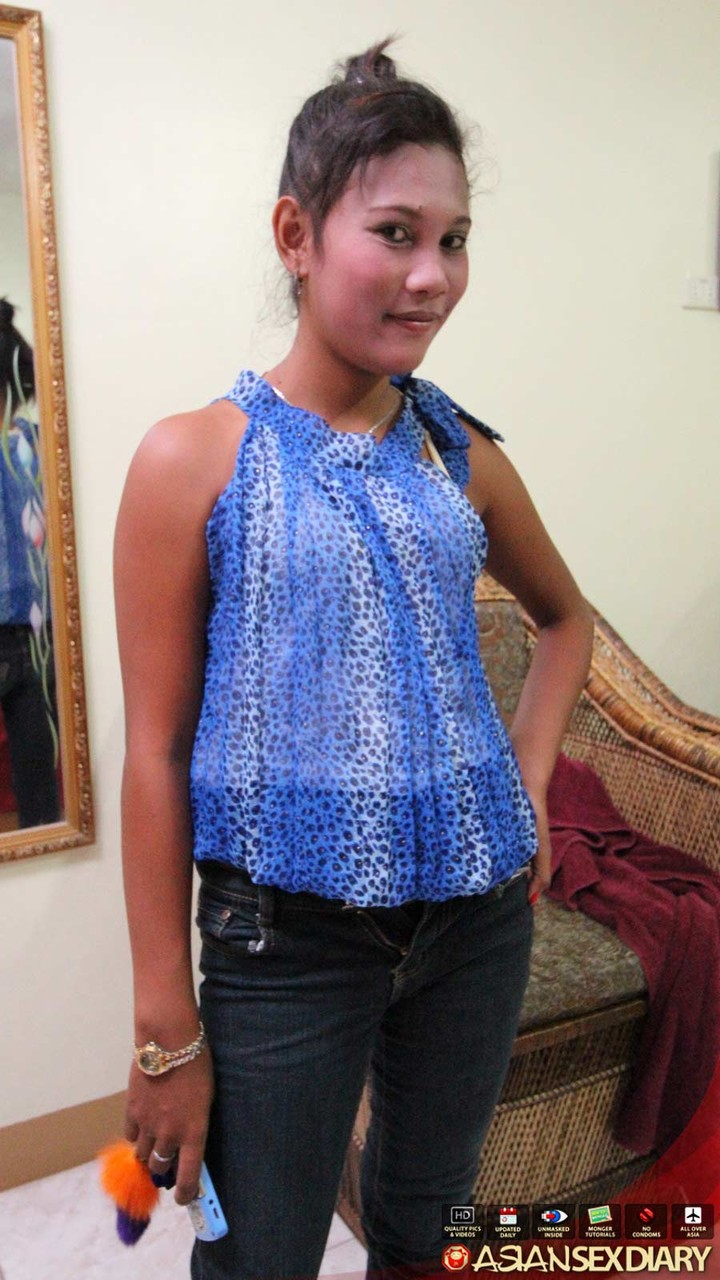 POV Sex with Filipina First Timer Rose Fucked in Pussy and Asshole