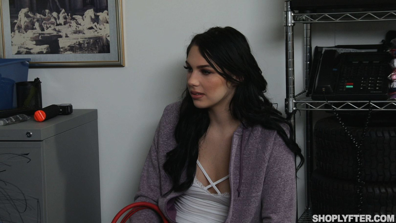 Security Guard Fucks Brunette Teen Natana Brooke For Shoplifting