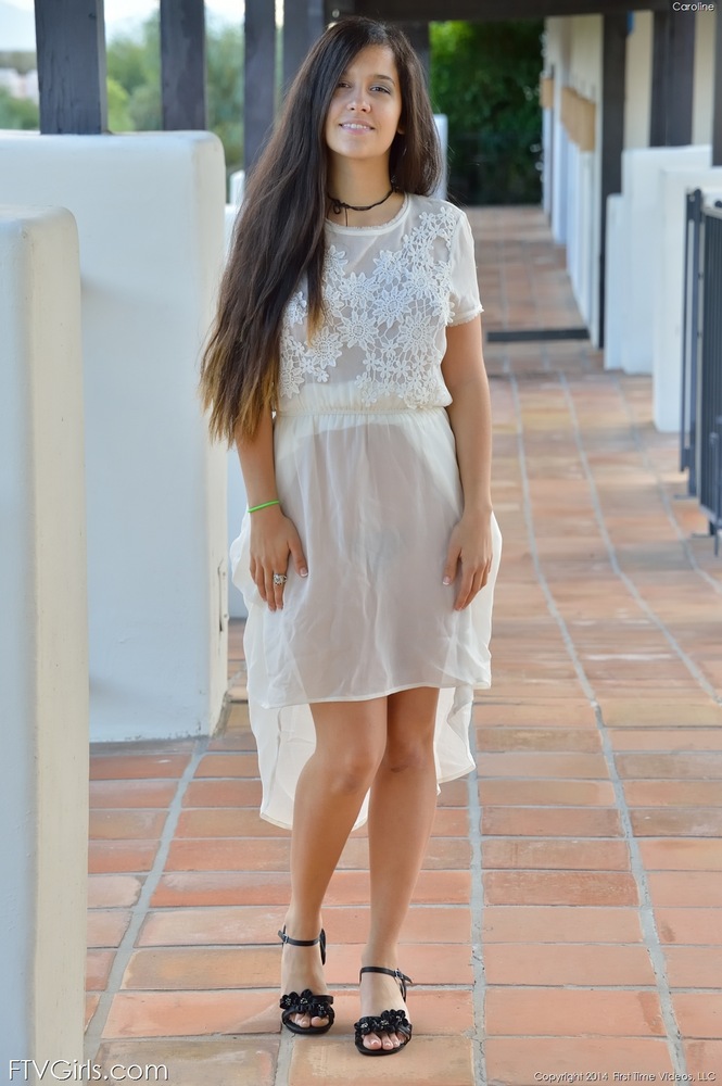 Lovely Brunette Cutie Stuffs Banana In Tight Hairy Pussy