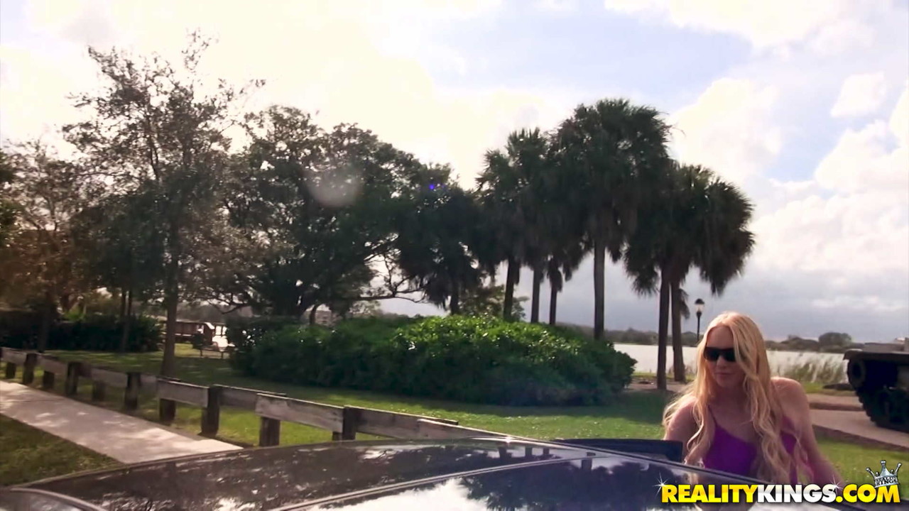 Delirious Hunter Strips and Sucks Dick Before Car Sex