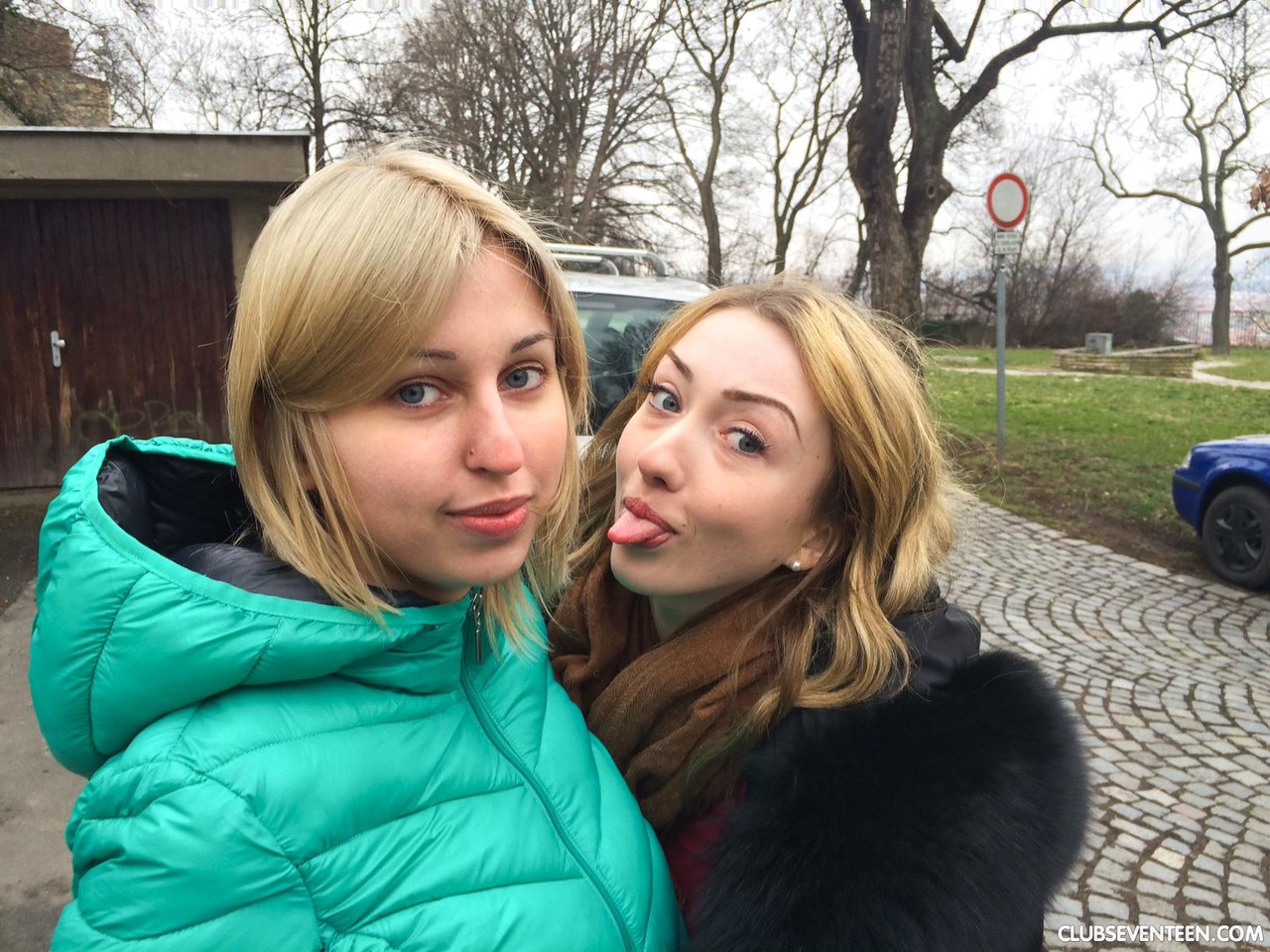 Euro Girls Ellen H & Vlada B Flirt With Colleague At Casting