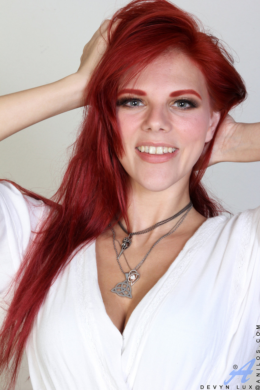 Redheaded Mom Devyn Lux Flaunts Tan Lines And Toys Her Beaver