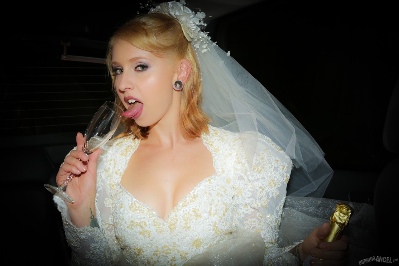 Blonde Bride Eidyia Sucks BBC & Gets Wedding Night Anal