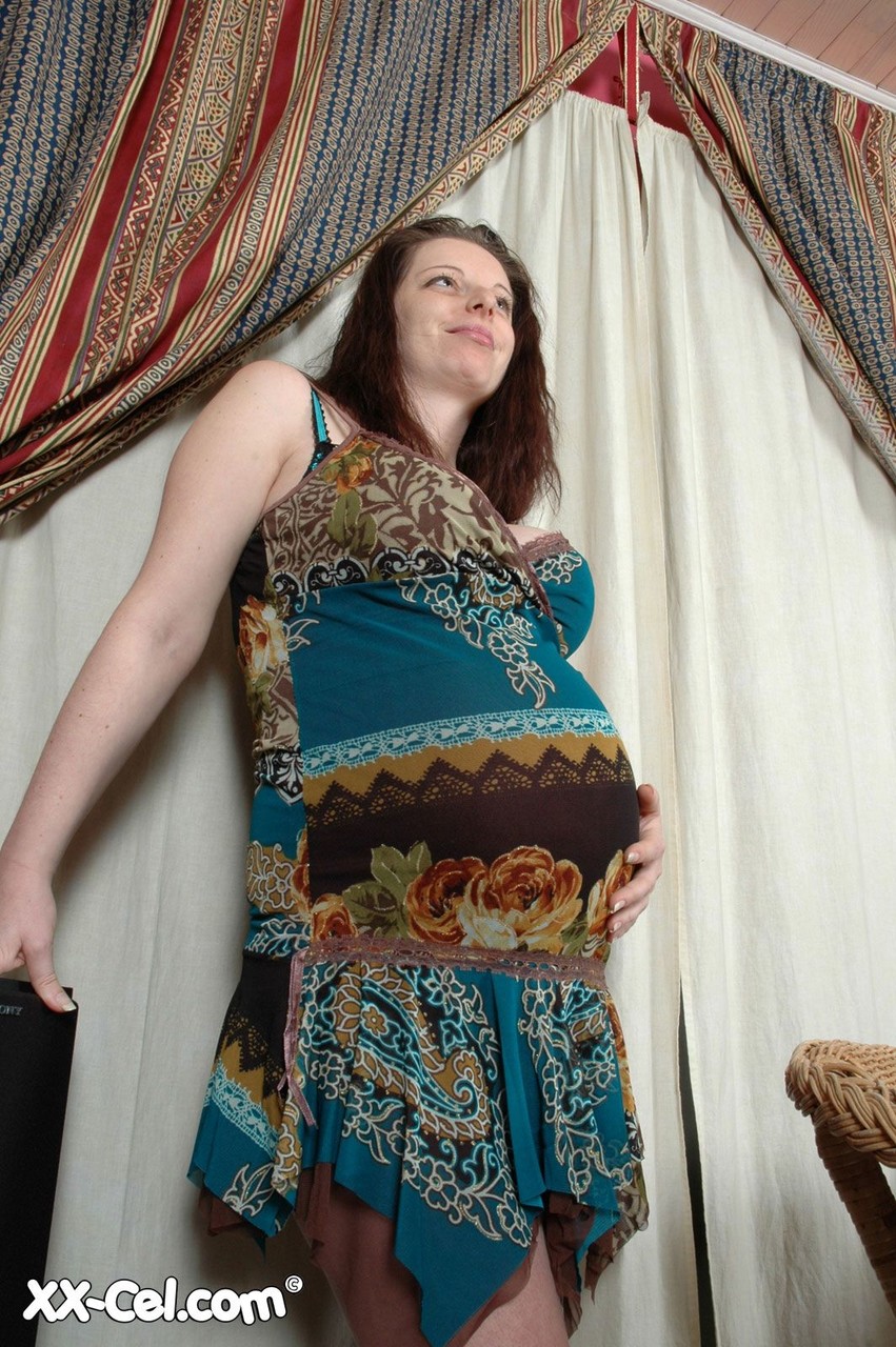 Pregnant Amateur Monica Sarina Exposes Huge Juggs And Poses Nude