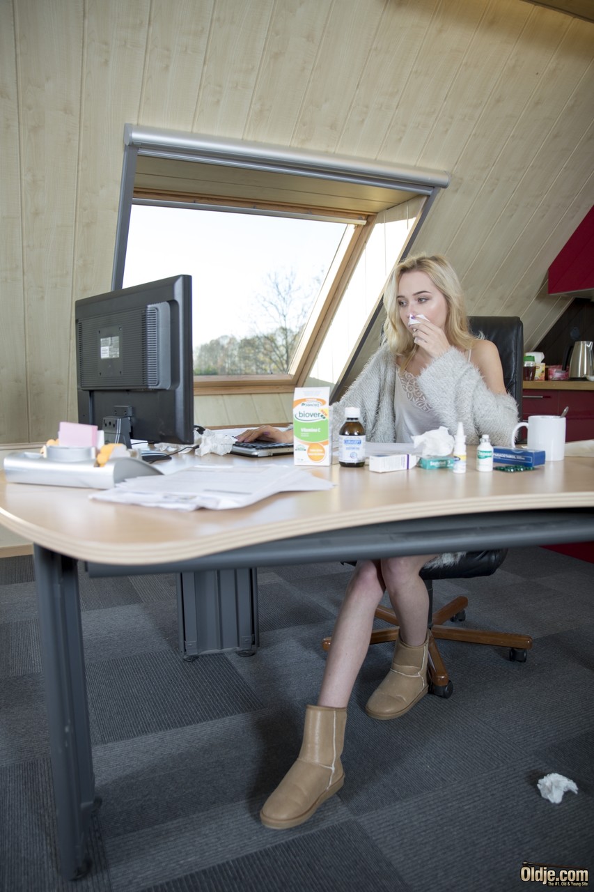 Blonde Teen Fucks Older Landlord For Free Rent