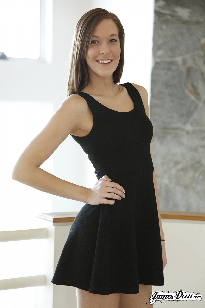 Molly Manson Strips Naked Showing Her Cute Tits and Shaved Cunt