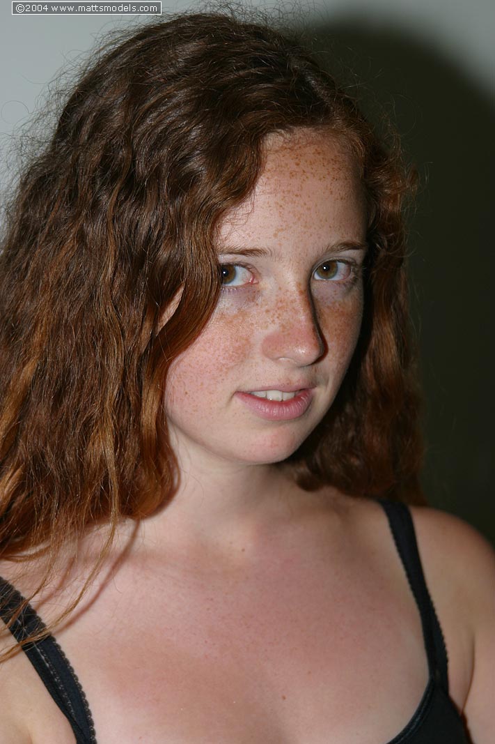 Redhead Freckles Big Tits Natural Pussy Naked Parts