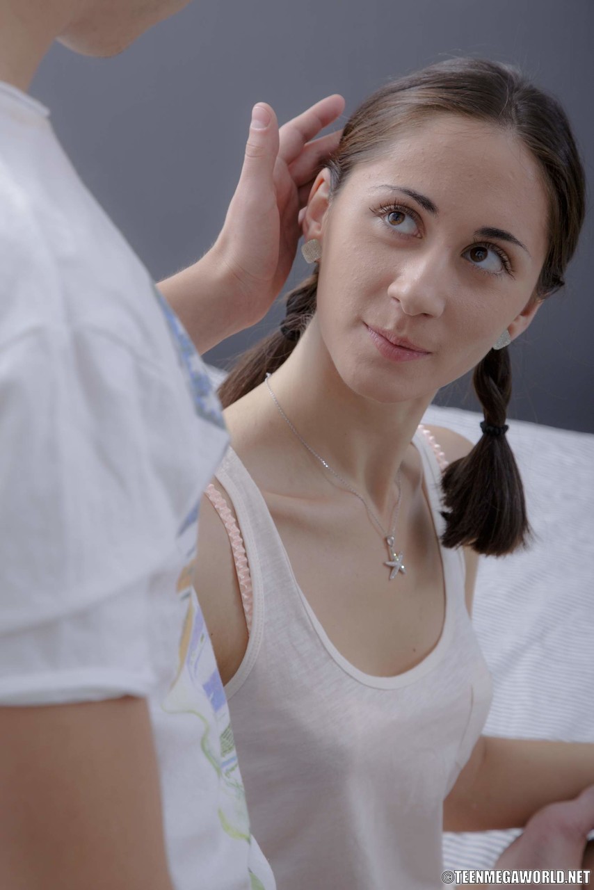 Teenage Sweetie Adell Gets Her Trimmed Pussy Nailed And Creampied