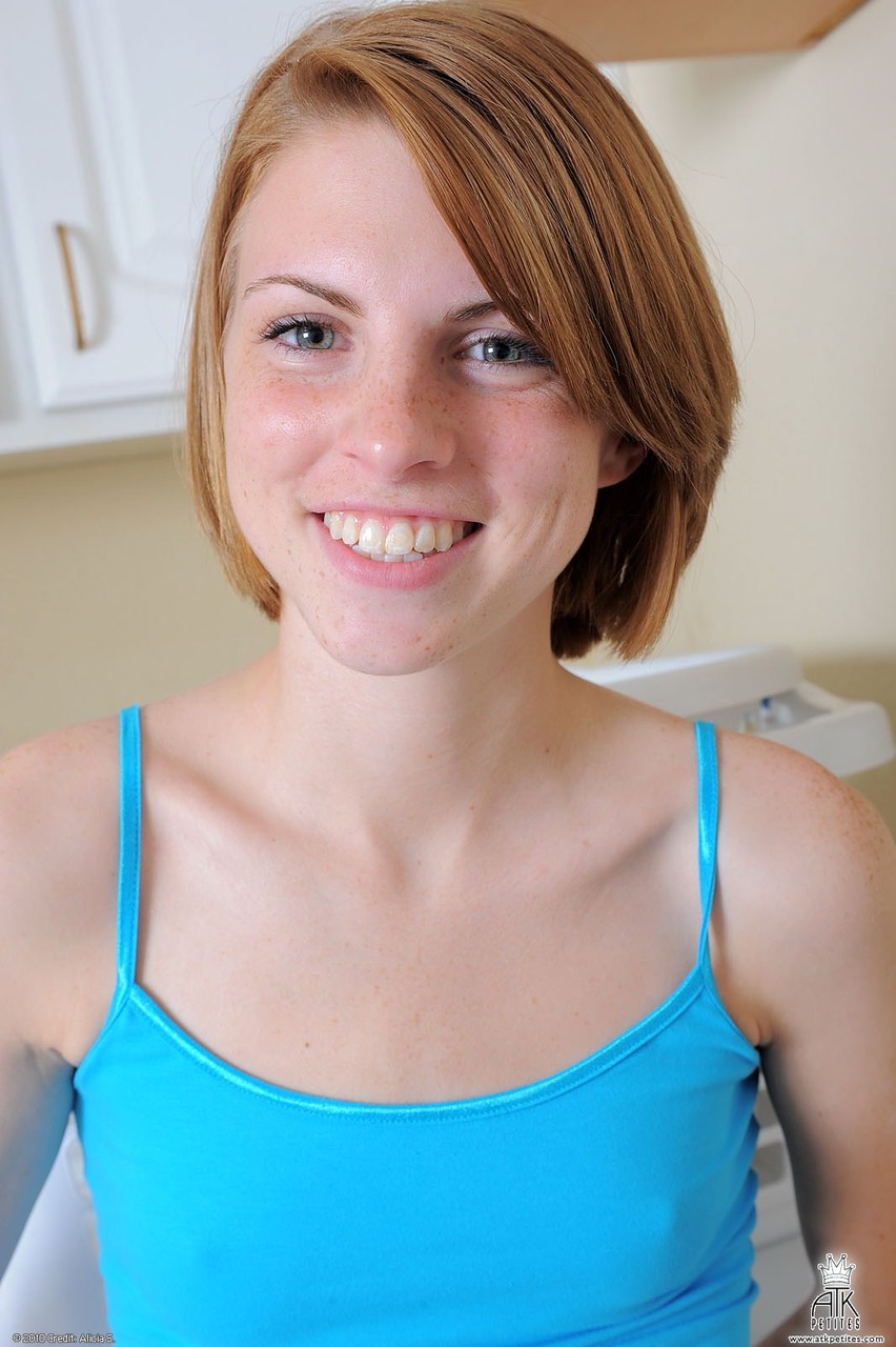 Petite Babe Aubrey Belle Spreads And Fingers Her Sweet Pink Pussy