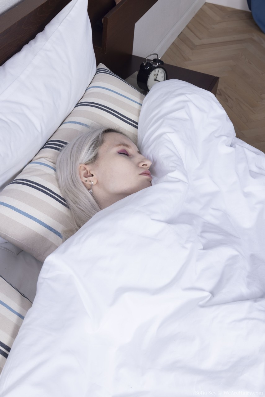 Up Close Dildo Play With Petite Blonde Sofia Sey'S Hairy Pussy