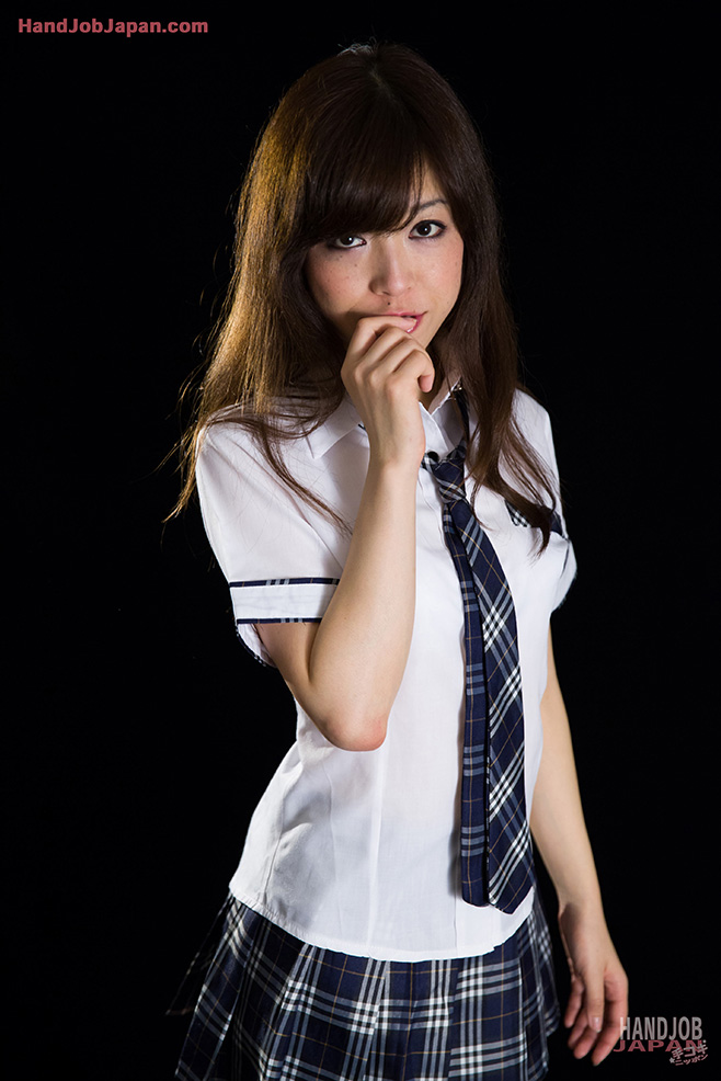 Japanese Schoolgirl Flashes No Panty Upskirt Before Jerking Off Cock