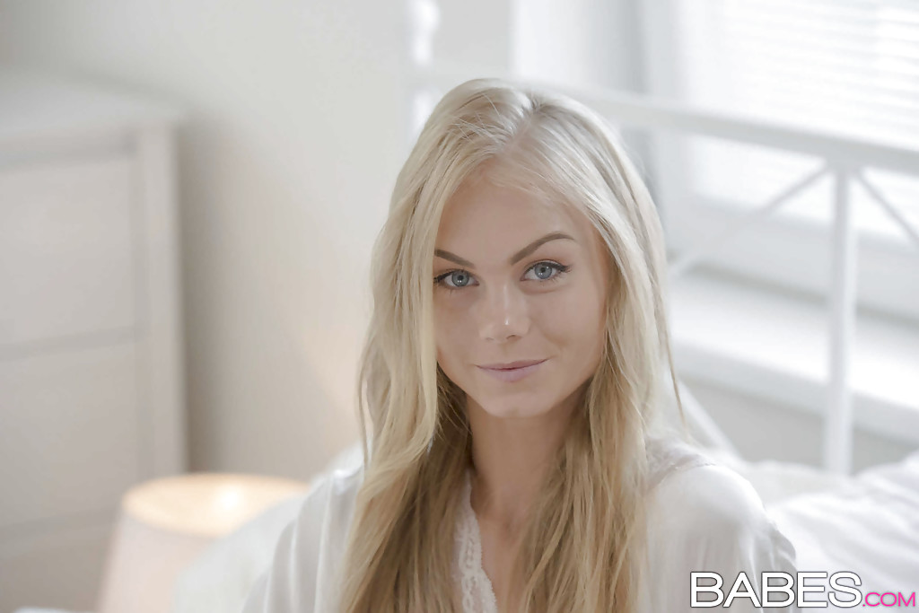 Fancy Blonde Cutie Nancy Exposes Tiny Tits And Skinny Body