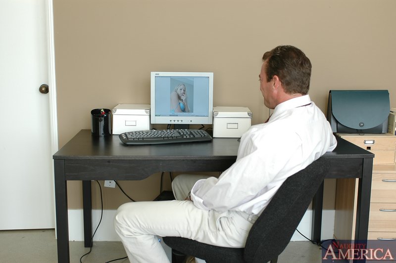 Dazzling Blonde Katie Morgan Fucked On Table