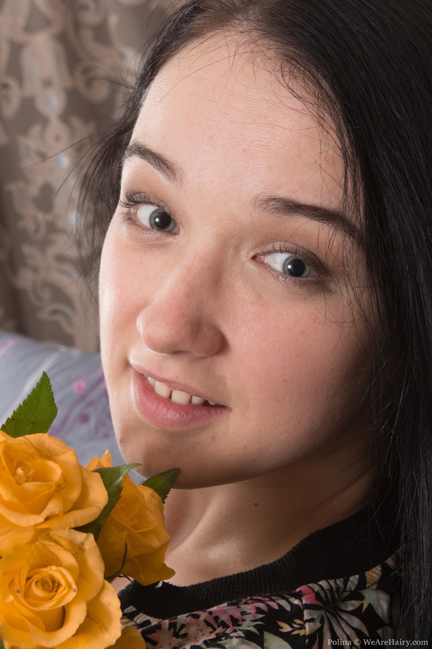 Cute Amateur Polina Flaunts Round Boobs And Hairy Muff In Solo