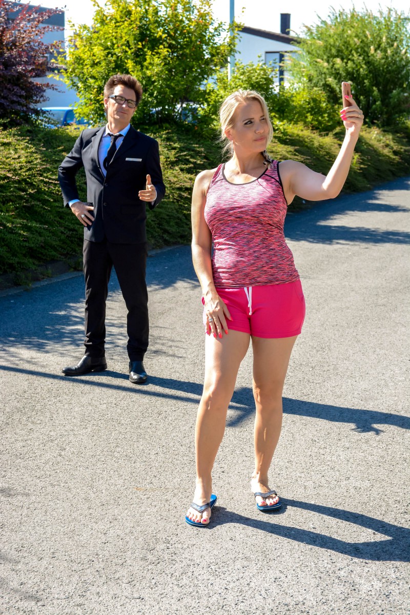 Blonde Julia Pink Outdoor Selfie Before Sauna Hardcore