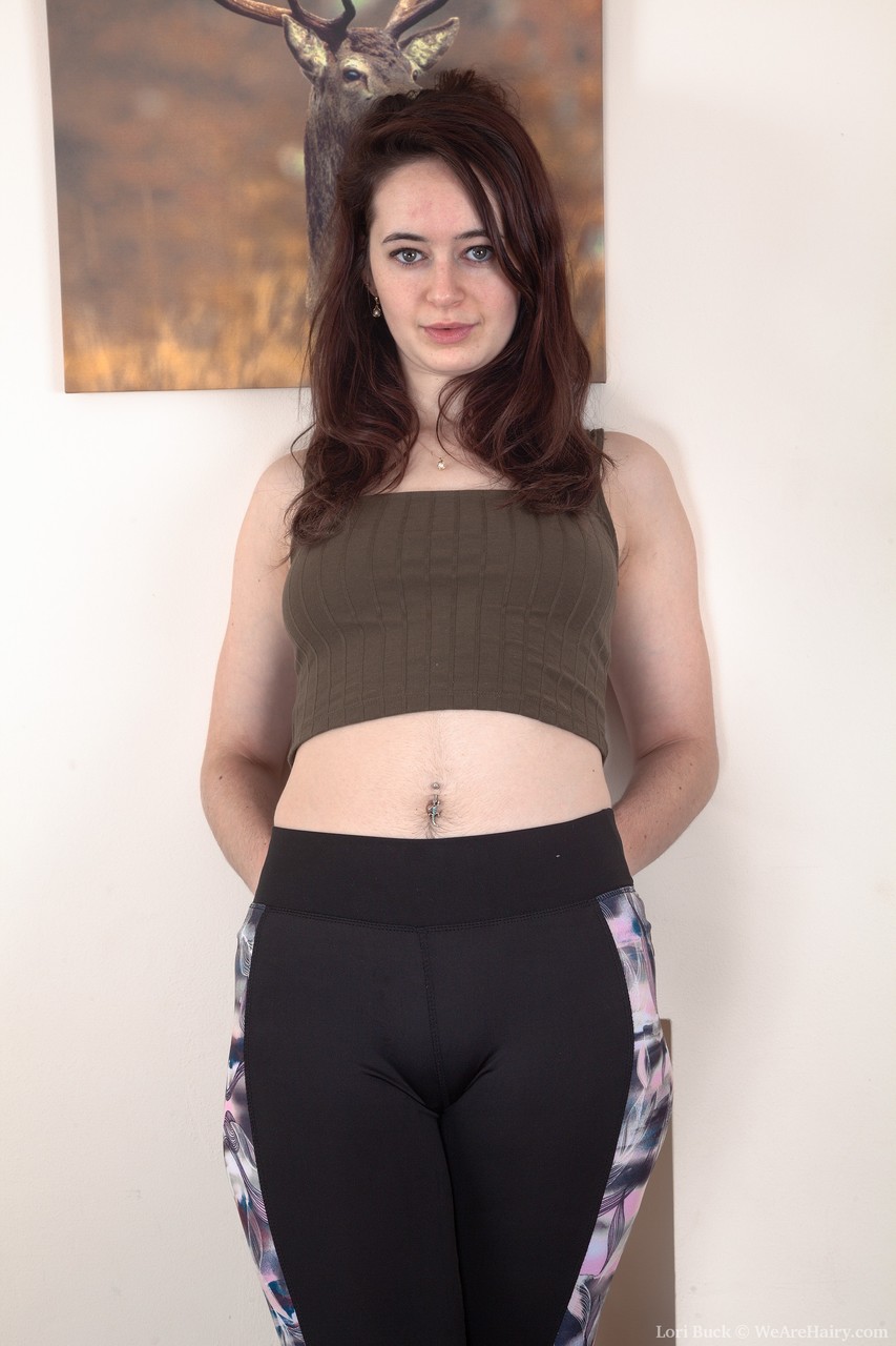 Brunette Newbie Lori Buck Shows Off Big Ass And Super Hairy Crotch