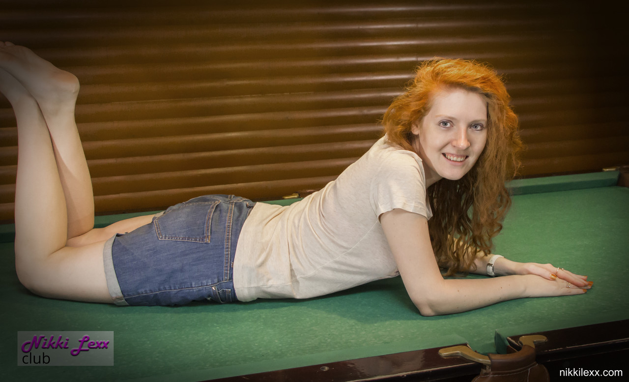 Redheaded Milf Nikki Lexx Shows Big Tits And Spreads Hole