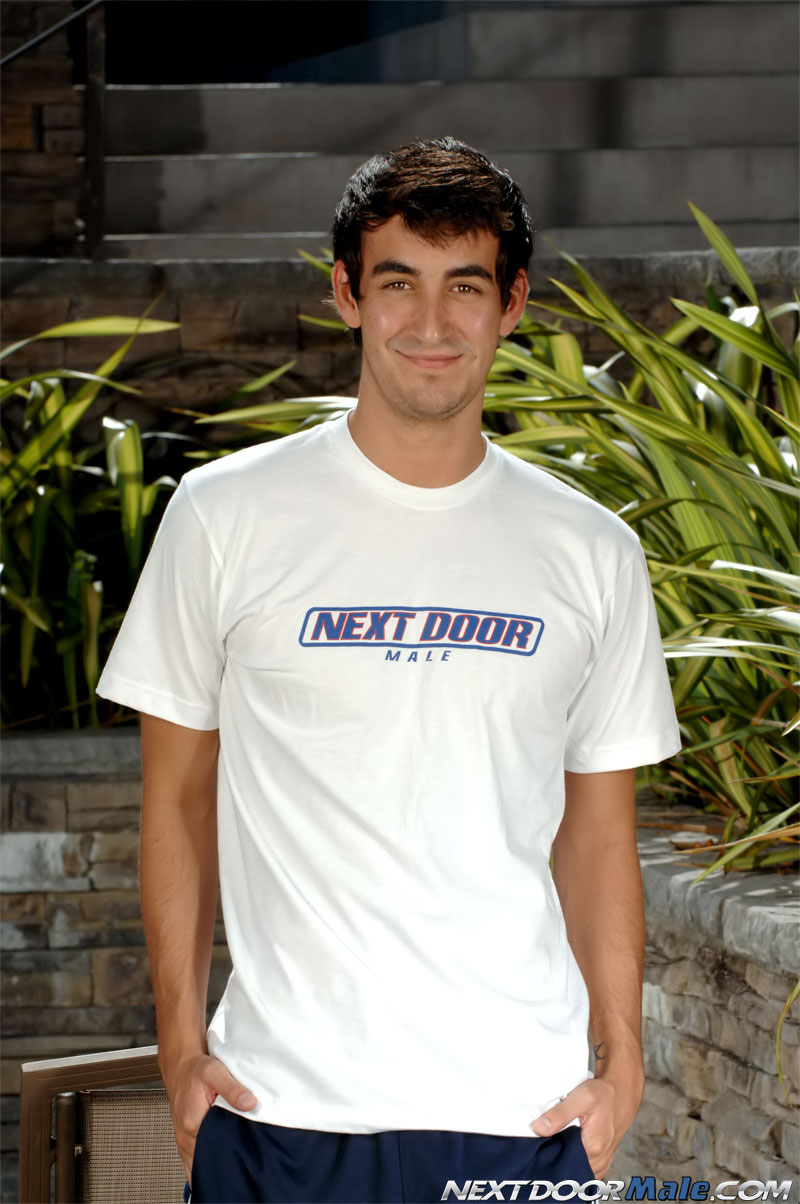 Jeremy Fox Strips Poolside And Exposes His Stiff Rod