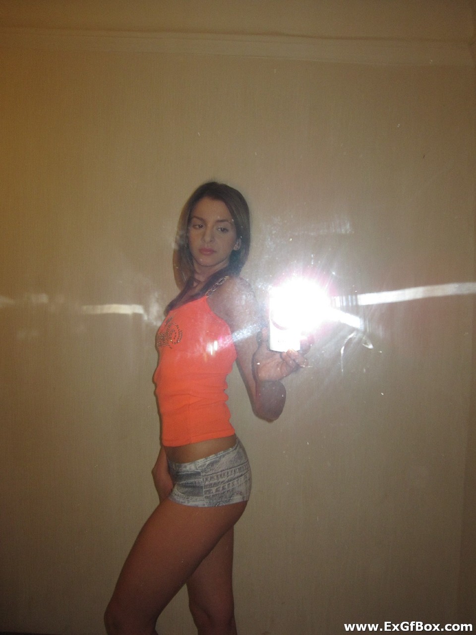 Skinny Girlfriend Shows Small Tits In Sexy Panties