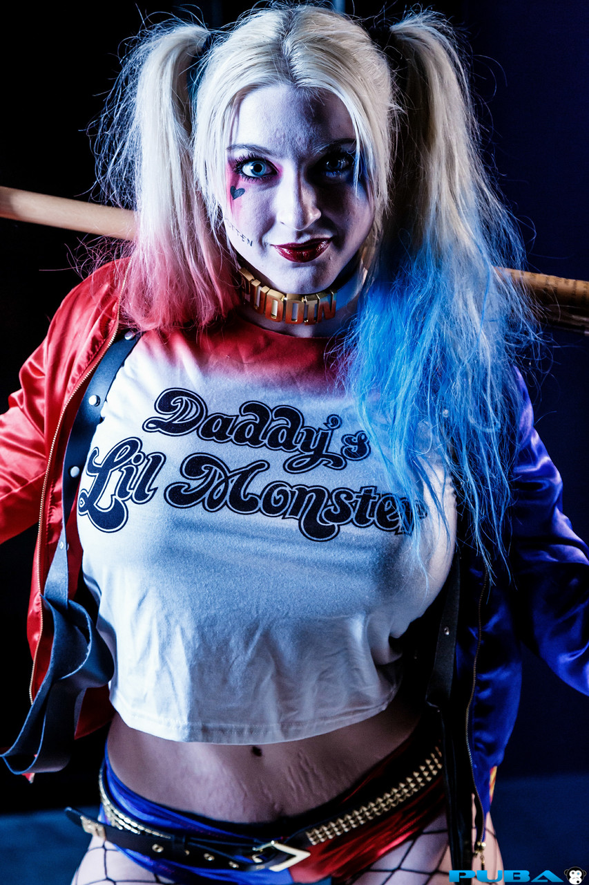 Pigtailed Blonde Leya Falcon In Slutwear Lifts Shirt To Show Tits