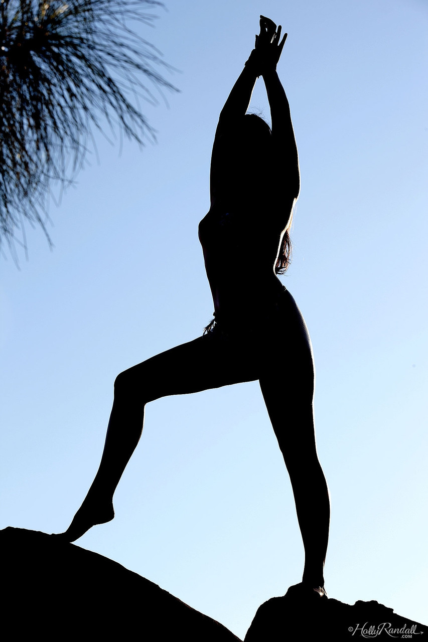 Indian Accessories Barely Cover Winona West's Tits And Pussy In Canyon