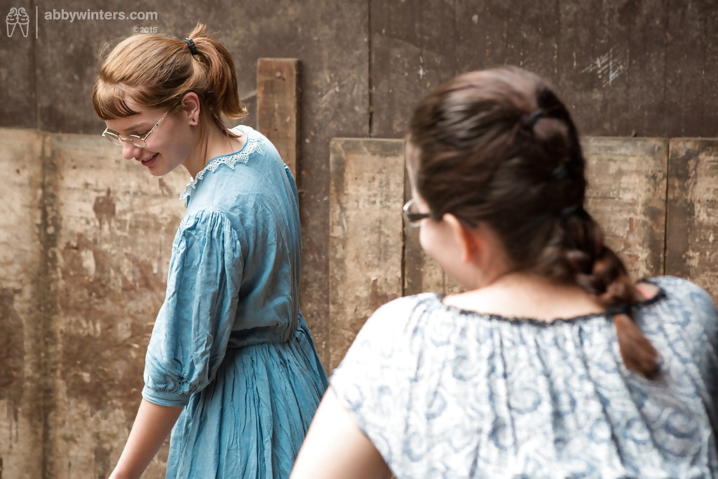 Horny Housewives In Glasses Go Outdoors For Lesbian Experiment