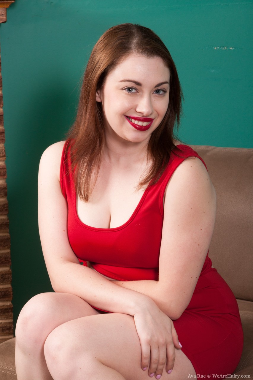 Up Close: Chubby Amateur Ava Rae Spreads Her Inviting Hairy Pussy