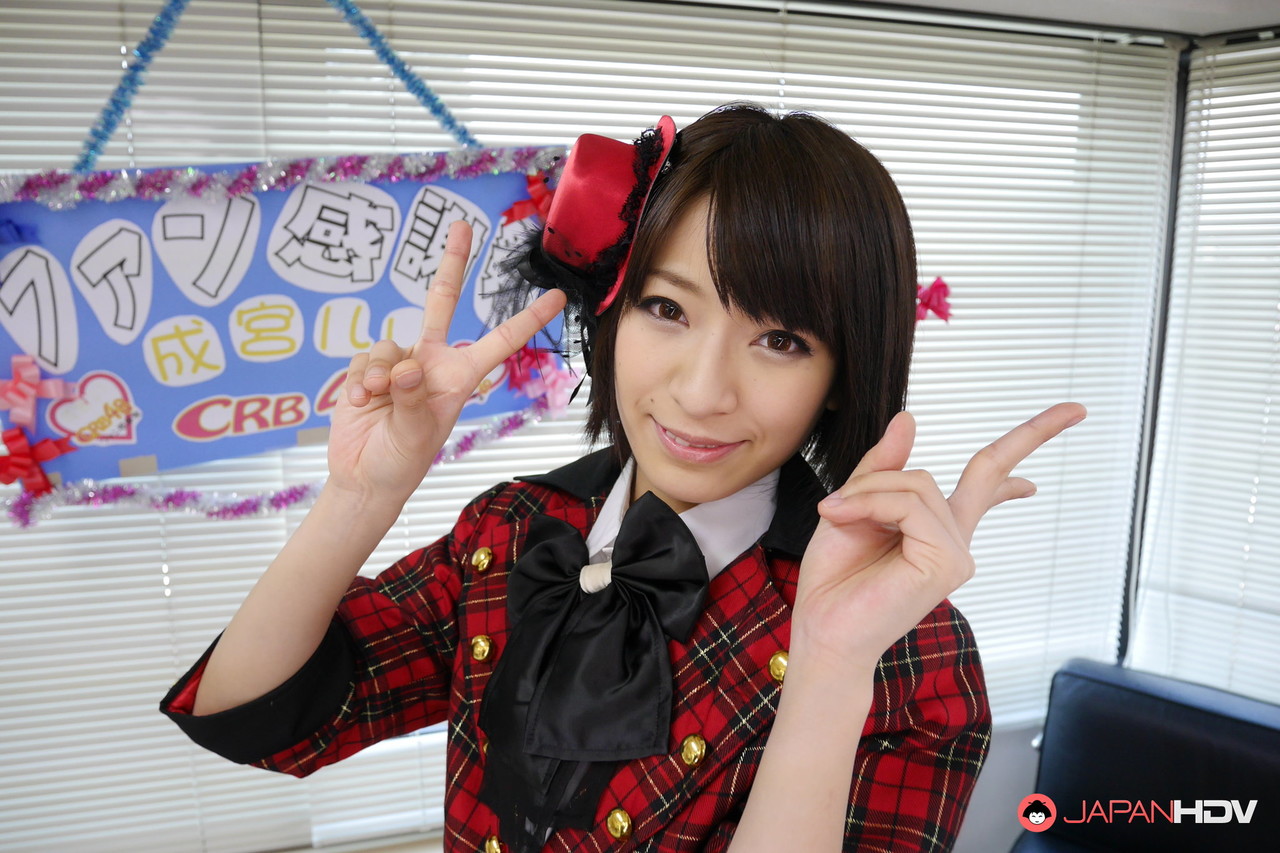 Japanese Coed Ruri Narumiya Takes Cumshots On Her Ass After Gangbang