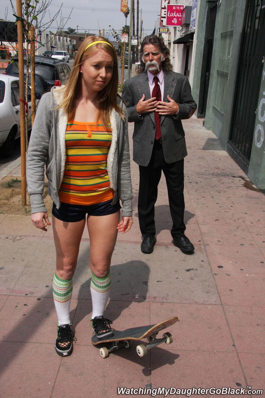 Defiant 18 Year Old Slut Ami Emerson Takes Bbc Against Dads Wishes