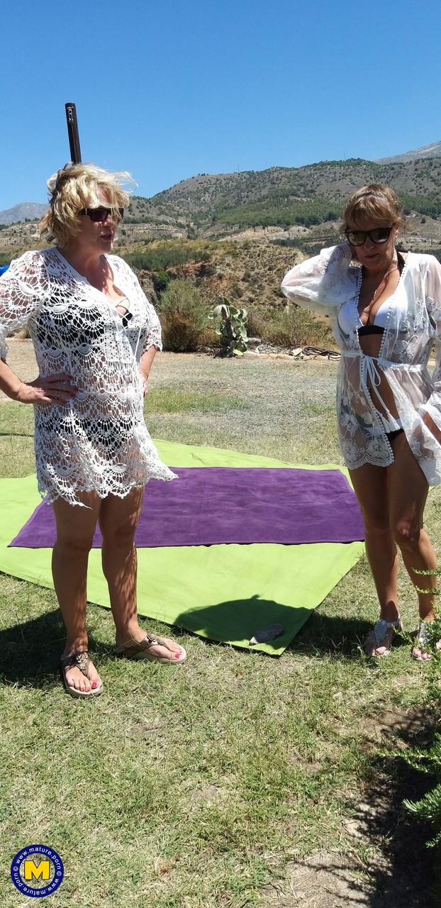 Mature Lesbians With Big Tits And Asses Camilla C And Pandora Fuck Outdoors