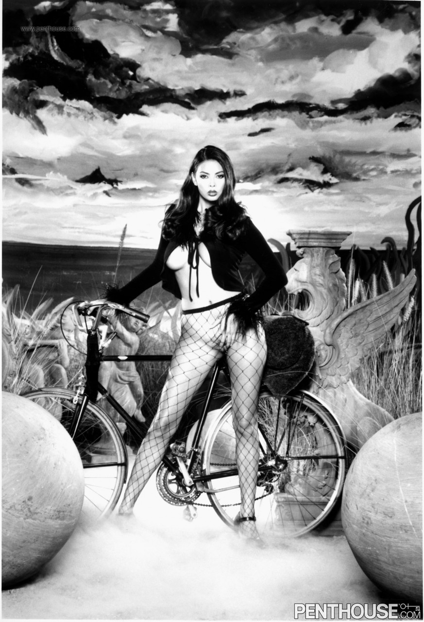 Brunette Babe Tera Patrick With Big Tits Toys In Black Fishnets