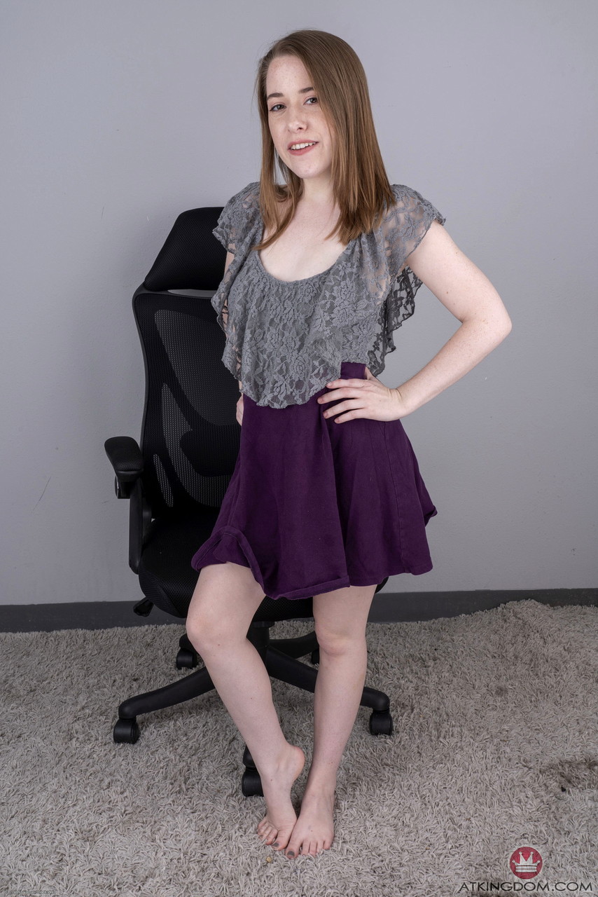 Curvy Teen Alice Merchesi Flaunts Big Ass And Spreads Hairy Pussy