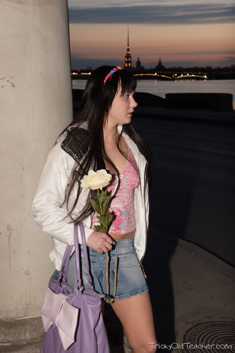 Bored Brunette Teen Olesya Seduced And Banged By Very Old Man