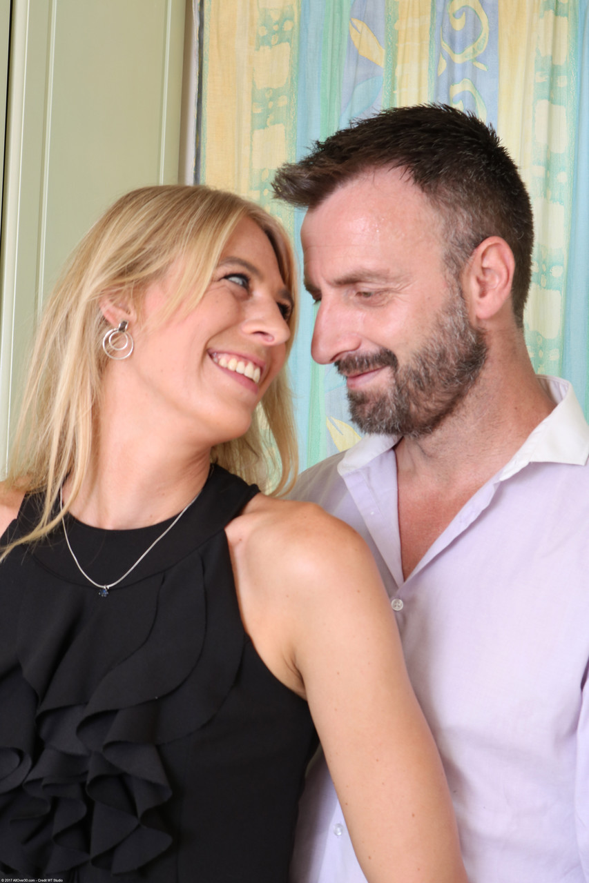 Adorable Blonde In Nylon Stockings Riding Rock Hard Dick